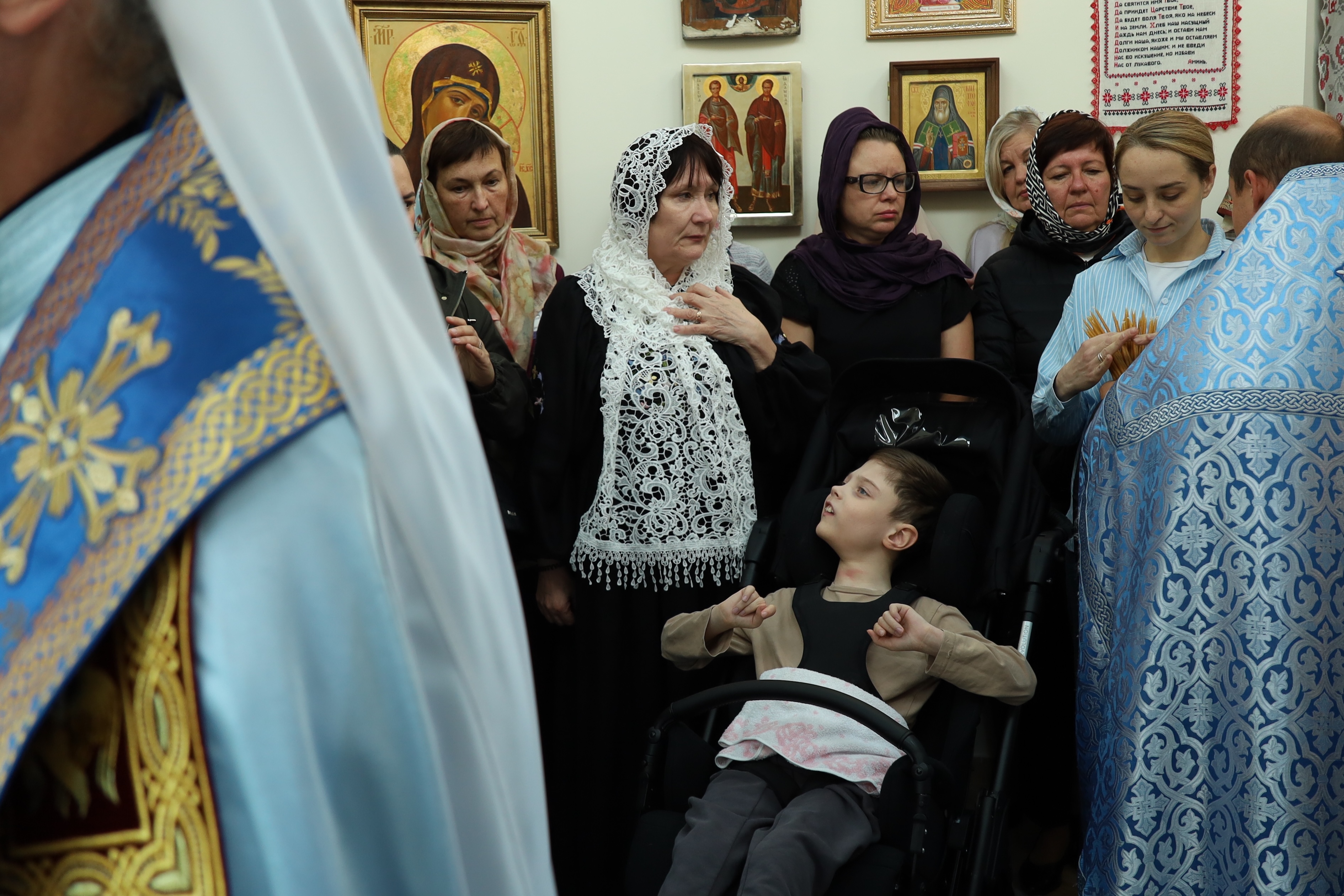 Архипастырский визит в ГУ «Республиканский клинический центр паллиативной медицинской помощи детям»