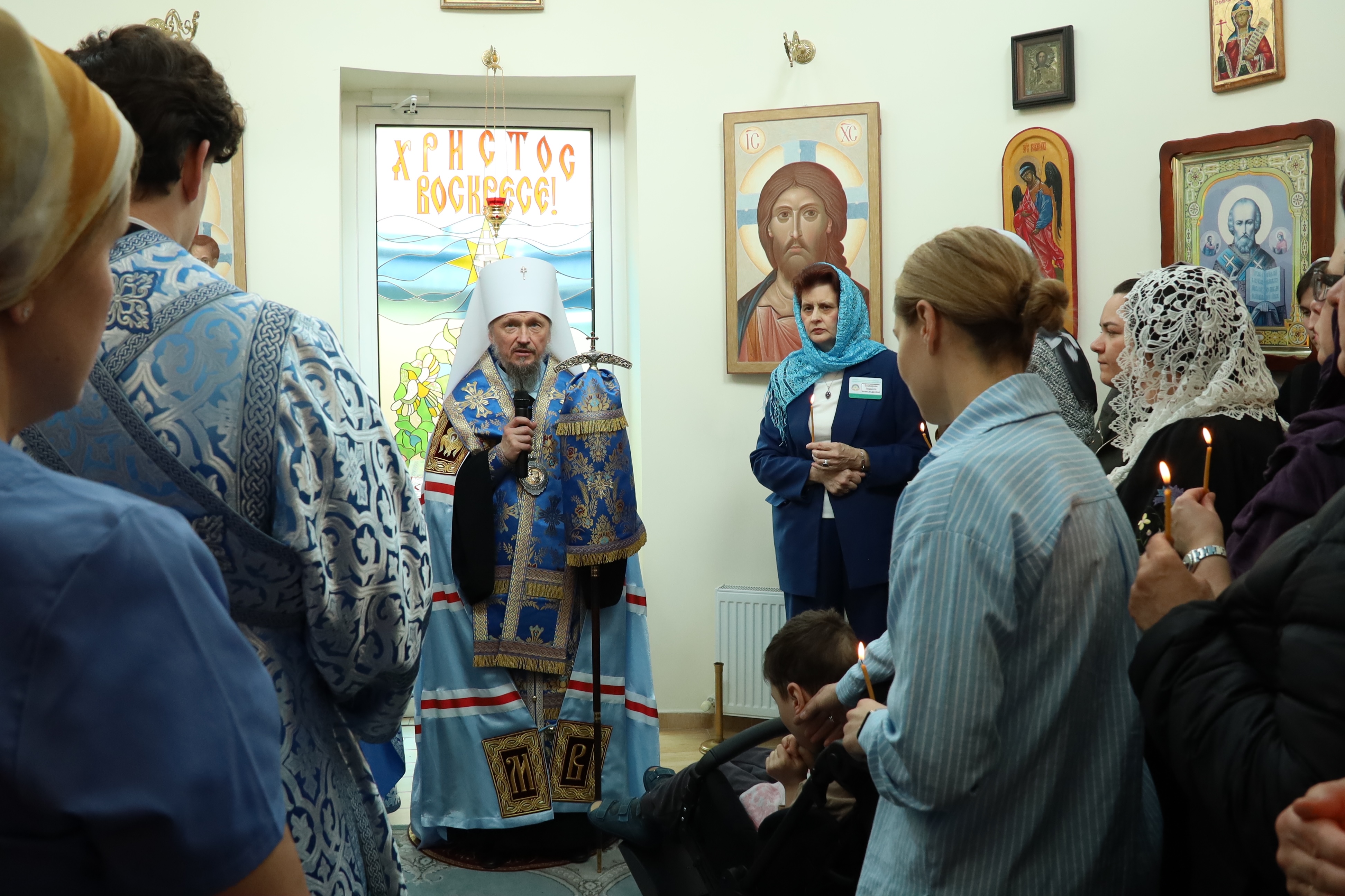 Архипастырский визит в ГУ «Республиканский клинический центр паллиативной медицинской помощи детям»